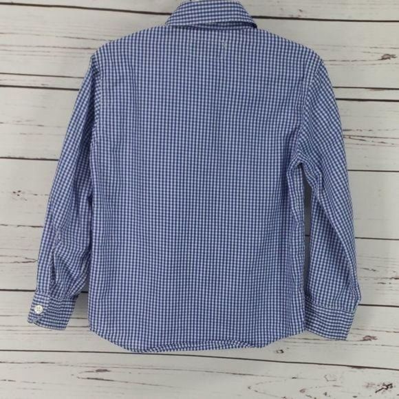 Class Club Toddler Blue Checkered Button Up shirt 4t - Picture 5 of 6